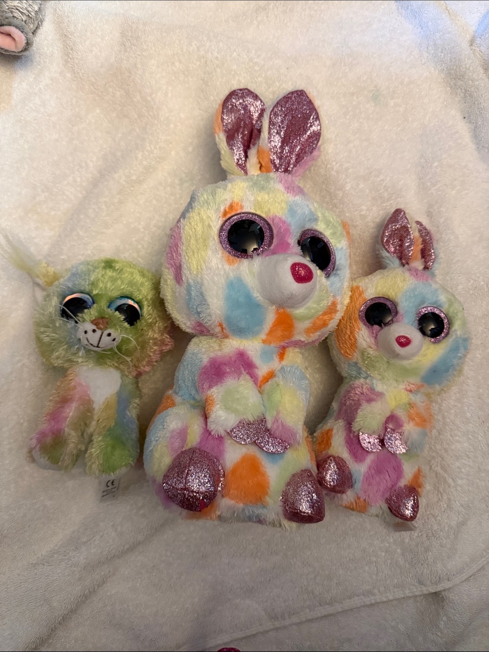 Plush Multicolor Bunny Stuffed Toy
